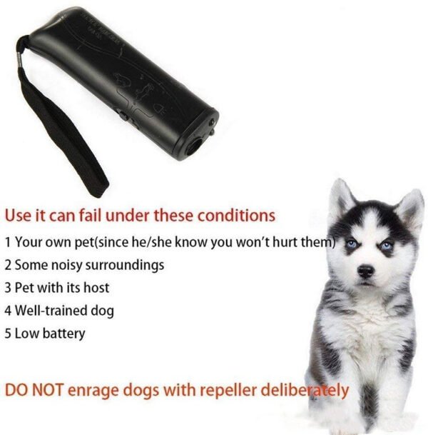 Ultrasonic Handheld Bark Stopper Dog Repeller